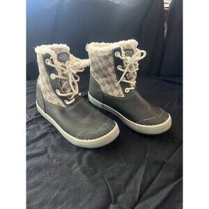 KEEN Elsa Boots Snow Winter Waterproof Insulated Faux Fur Lined Boots Youth SZ 3